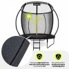 Trampolina ogrodowa dla dzieci HyperMotion - 244 cm 8FT - z drabinką i siatką wewnętrzną - do domu i ogrodu